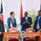 Presiden Jokowi dan Presiden Republik Kenya, William Ruto di sela penandatanganan kerja sama kedua negara, di State House, Nairobi, Republik Kenya, Senin, 21/08/2023