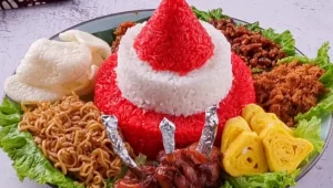 Tumpeng merah putih, makanan khas saat 17 Agustus