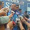 Ketua DPP Partai Demokrat Herman Khaeron Herman Khaeron memberikan keterangan soal kemungkinan Demokrat bergabung dengan koalisi lain, di kantor DPP Demokrat, Jakarta Pusat, Sabtu, 9/9/2023 | Ari Kurniansyah/Forum Keadilan