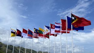Bendera negara-negara anggota Perhimpunan Bangsa-Bangsa Asia Tenggara (ASEAN) serta Timor Leste | ist
