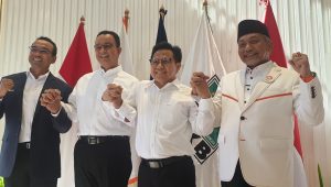 Pertemuan Koalisi Perubahan bersama bakal capres-cawapres Anies Baswedan dan Muhaimin Iskandar (Cak Imin), Selasa, 12/9/2023 | Ari Kurniansyah/Forum Keadilan