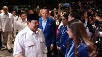 Prabowo Subianto hadir dalam rapat tunggal Partai Demokrat