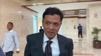 Habiburokhman memberikan keterangan di Gedung DPR RI, Senayan, Jakarta Pusat, Senin 25/9/2023.