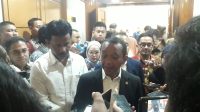Menteri Investasi Bahlil Lahadalia usai Rapat Kerja dengan Komisi VI DPR di Gedung Nusantara I, Jakarta, Senin, 2/9/2023 | Syahrul Baihaqi/Forum Keadilan