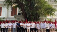 Relawan pendukung Presiden Joko Widodo (Jokowi), Projo, resmi mendeklarasikan dukungan untuk Prabowo Subianto sebagai calon presiden (capres) 2024