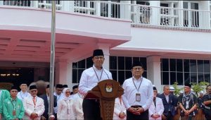 Anies Baswedan dan Muhaimin Iskandar atau Cak Imin resmi mendaftar sebagai pasangan calon presiden (capres) dan calon wakil presiden (cawapres) 2024-2029 di gedung Komisi Pemilihan Umum (KPU), Jakarta Pusat, Kamis, 19/10/2023 | Ari Kurniansyah/Forum Keadilan