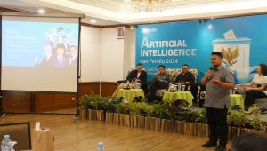Cakradata menggelar talkshow bertajuk 'Artificial Intelligence (AI) dan Pemilu 2024' di Grand Hotel Sahid Jaya, Jakarta Pusat, Rabu, 18/10/2023 | ist