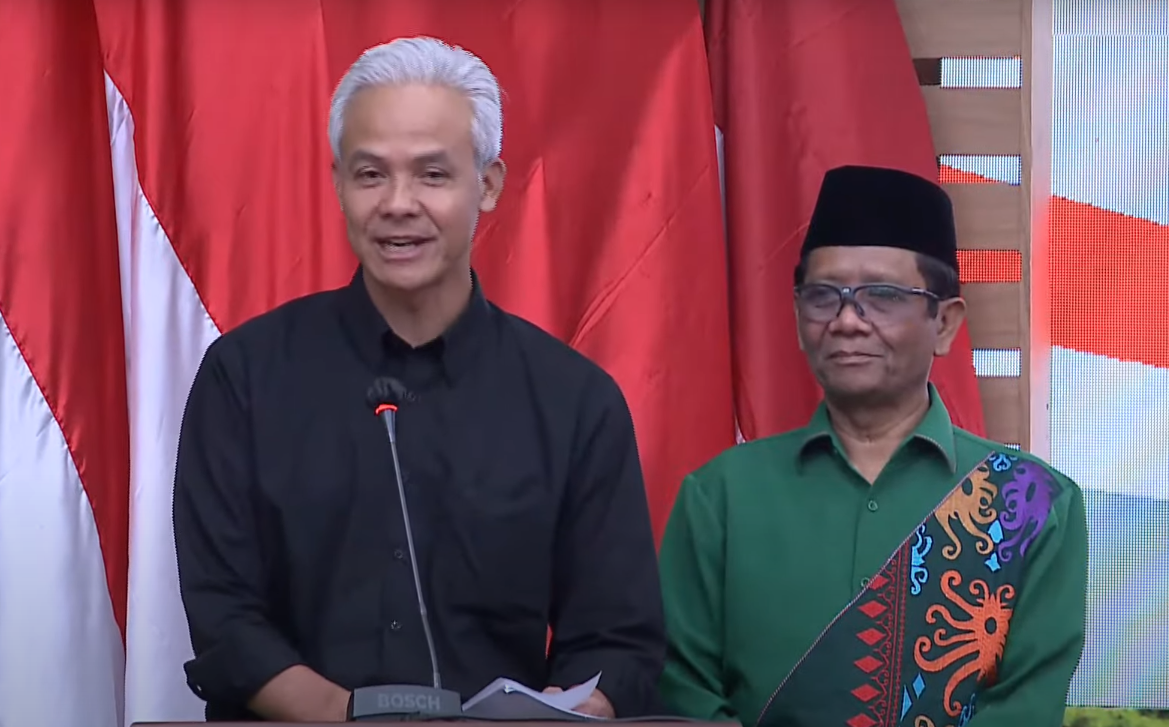 Ganjar Pranowo dan Mahfud MD bakal capres-cawapres dari PDIP | YouTube PDI Perjuangan
