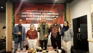 Koalisi Masyarakat Sipil untuk Reformasi Sektor Keamanan dalam acara diskusi publik, Senin, 9/10/2023