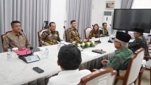 Wakil Presiden (Wapres) Republik Indonesia (RI) Ma'ruf Amin bertemu dengan Satgas Independen dan Satgas Anti Mafia Bola Kepolisian di kediaman resmi di Jalan Diponegoro, Jakarta Pusat, Selasa, 17/10/2023 | ist