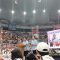 Prabowo Subianto dan Gibran Rakabuming Raka di acara deklarasi di Indonesia Arena pada Rabu, 25/10/2023