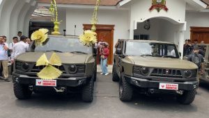 Mobil Pindad Maung yang ditumpangi Prabowo dan Gibran