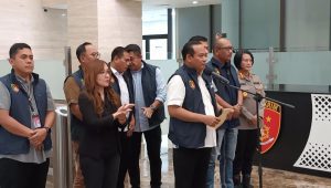 Ketua Satgas Anti Mafia Bola Irjen Asep Edi Suheri saat memberikan keterangan pers di gedung Bareskrim Polri, Kamis, 12/10/2023 | Ari Kurniansyah/Forum Keadilan