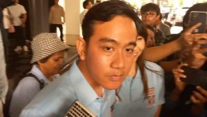 Gibran Rakabuming Raka saat menghadiri acara pengumuman Tim Kampanye Nasional (TKN) Koalisi Indonesia Maju (KIM) di Hotel Grand Kemang, Senin, 6/11/2023 | M Hafid/Forum Keadilan