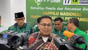 Ketua Bawaslu RI Rahmat Bagja menghadiri acara Bappilu Nasional PPP di kantor DPP PPP, Jakarta Pusat, Minggu 12/11/2023 | Ari Kurniansyah/Forum Keadilan