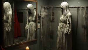 Ilustrasi hantu di cermin