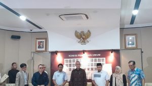 Keterangan pers KPU soal penetapan capres-cawapres Pilpres 2024 di kantor KPU, Menteng, Jakarta Pusat, Senin, 13/11/2023 | Novia Suhari/Forum Keadilan