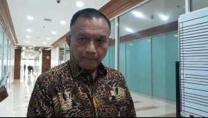 Sekretaris Jenderal DPP Partai Golkar Lodewijk Paulus saat ditemui awak media di Gedung Nusantara II DPR RI, Jakarta Pusat, Kamis, 9/11/2023 | Novia Suhari/Forum Keadilan