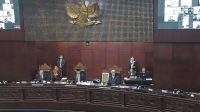 Putusan sidang MKMK di Gedung Mahkamah Konstitusi, Gambir, Jakarta Pusat, Selasa, 7/11/2023 | Syahrul Baihaqi/Forum Keadilan