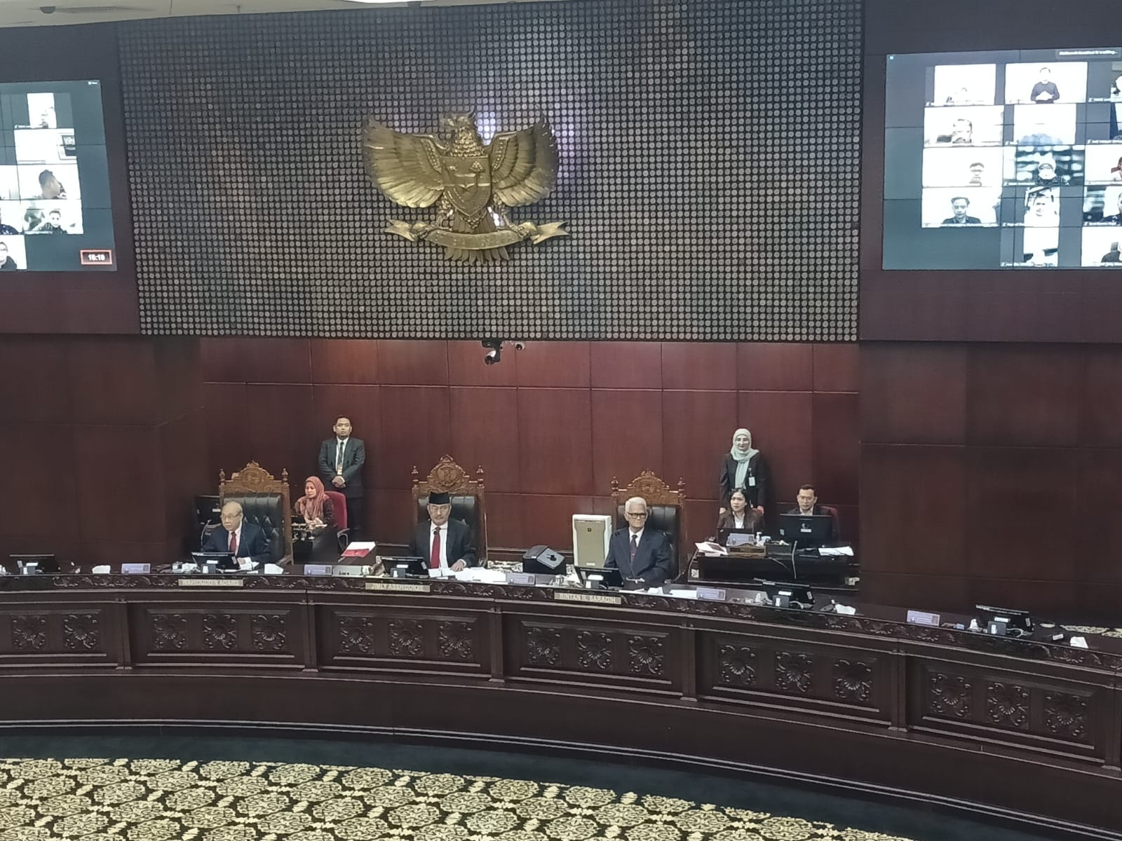 Putusan sidang MKMK di Gedung Mahkamah Konstitusi, Gambir, Jakarta Pusat, Selasa, 7/11/2023 | Syahrul Baihaqi/Forum Keadilan