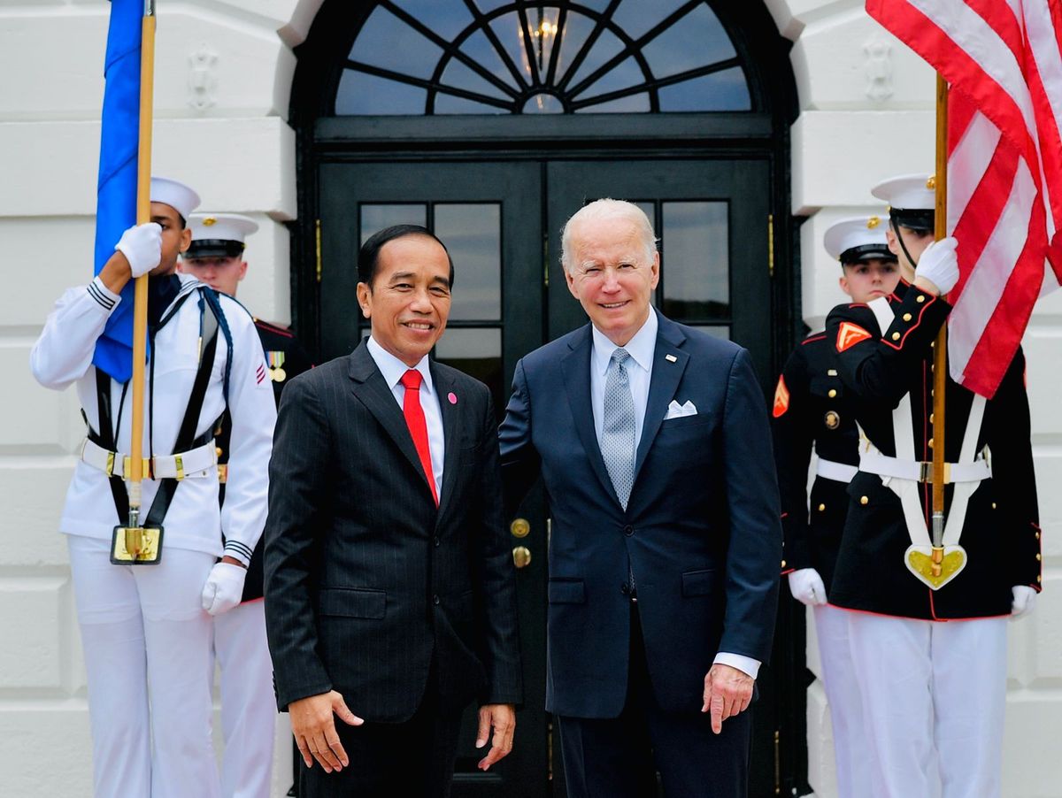 Presiden Joko Widodo bersama Presiden Amerika Serikat Joe Biden