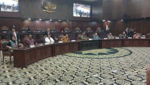 Rapat Permusyawaratan Hakim (RPH) untuk penentuan Ketua MK terpilih di Gedung MK, Jakarta Pusat, Kamis, 9/11/2023 | Ari Kurniansyah/Forum Keadilan
