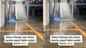 Video viral yang memperlihatkan banjirnya Stasiun Kereta Cepat Halim | Ist