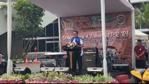 Ketua MPR RI Bambang Soesatyo atau Bamsoet saat memberikan sambutan di acara pecah Volkswagon, Gedung Nusantara III, MPR RI, Jakarta Pusat, Sabtu, 11/11/2023 | Ari Kurniansyah/Forum Keadilan