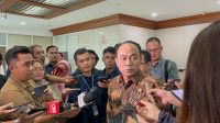 Menkominfo Budi Arie Setiadi saat ditemui di Gedung Nusantara II DPR RI, Rabu 29/11/2023 I Novia Suhari/Forum Keadilan