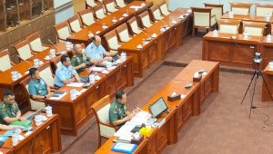 Jenderal TNI Agus Subiyanto menjalani Fit and Proper Test bersama dengan Komisi I DPR RI hari ini, Senin, 13/11/2023 | Syahrul Baihaqi/Forum Keadilan