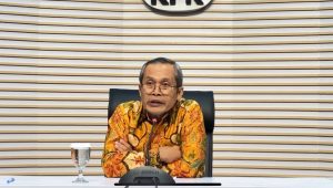 Wakil Ketua Komisi Pemberantasan Korupsi (KPK) Alexander Marwata saat konferensi pers di gedung KPK, Jakarta Selatan, Kamis, 23/11/2023 | Ari Kurniansyah/Forum Keadilan