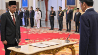 Pelatinkan Ketua KPK sementara Nawawi Pomolango oleh Presiden Joko Widodo (Jokowi) | Instagram @jokowi