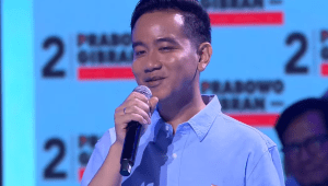 Calon wakil presiden nomor urut 2, Gibran Rakabuming Raka | YouTube GerindraTV