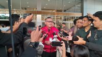 Sekjen PDIP Hasto Kristiyanto memberikan keterangan di Senayan, Jakarta Pusat, Jumat 22/12/2023 | Novia Suhari/Forum Keadilan