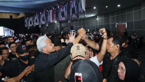 Deklarasi dukungan para pengusaha untuk Ganjar-Mahfud di gedung Smesco, Jakarta, Jumat, 8/12/2022 | ist