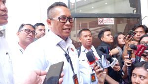 Kepala Bidang Hukum Polda Metro Jaya Kombes Pol Putu Putera Sadana usai sidang praperadilan di Pengadilan Negeri Jakarta Selatan, Selasa, 12/12/2023 | M. Hafid/Forum Keadilan