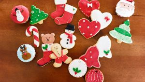 Ilustrasi christmas cookies