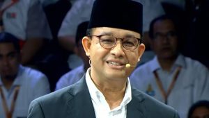 Capres nomor urut 1, Anies Baswedan, dalam acara Debat Pertama Calon Presiden (capres) Pemilu 2024 di kantor KPU Pusat, kawasan Menteng, Jakarta Pusat, Selasa 12/12/2023 | Youtube KPU RI