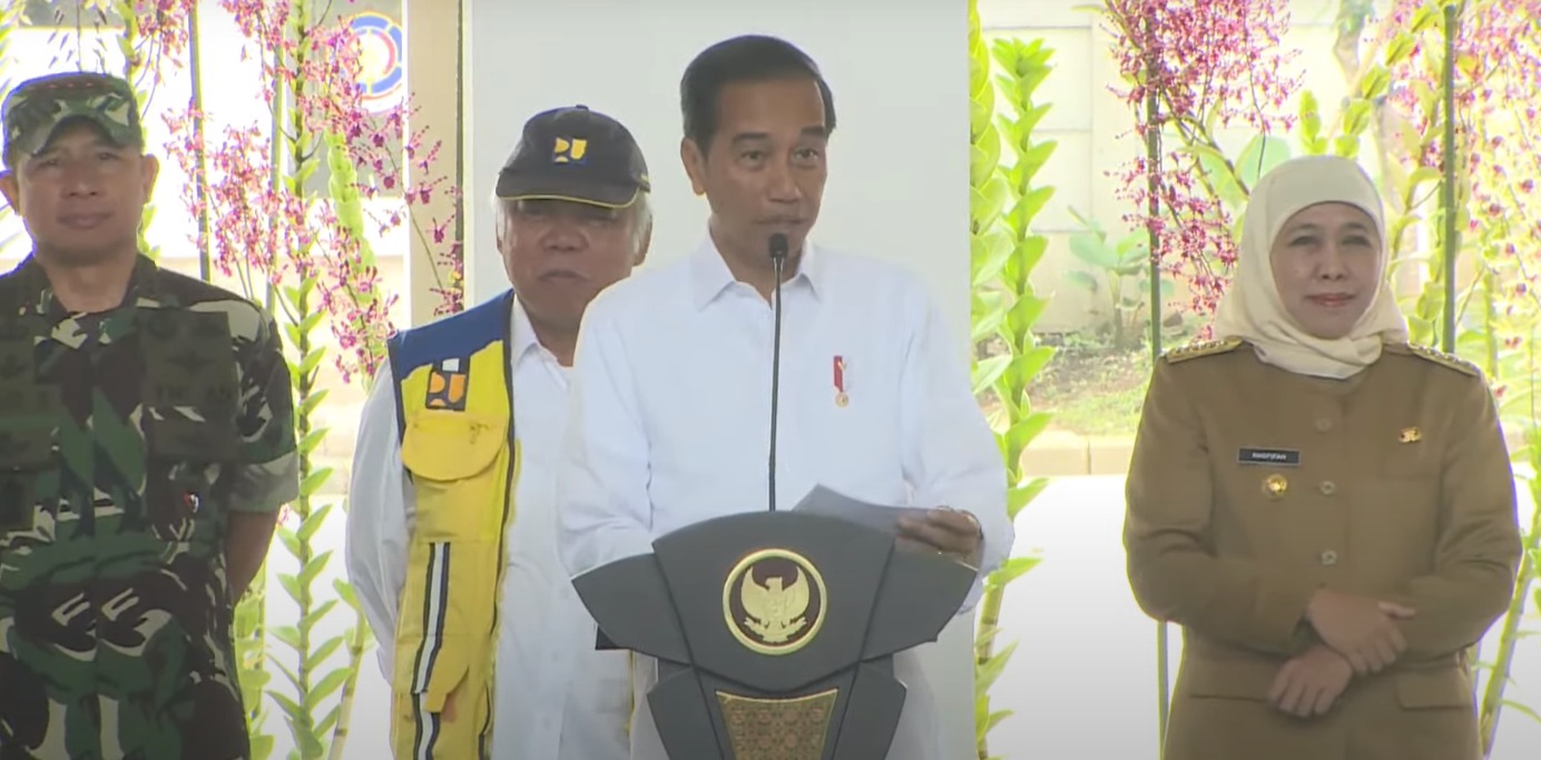 Presiden Jokowi Resmikan Pasar Induk Among Tani di Jatim