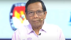 Calon wakil presiden nomor urut 3 Mahfud MD saat debat kedua Pilpres 204 | YouTube KPU RI