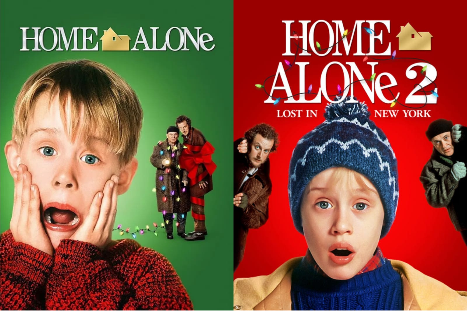 Poster film Home Alone dan Home Alone 2: Lost In New York