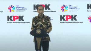 Presiden RI Joko Widodo (Jokowi) Memberikan Pidato di Acara Peringatan Hari Antikorupsi Sedunia (Hakordia) 2023, Istora Senayan, Selasa, 12/12/2023. | Youtube Sekretariat Presiden