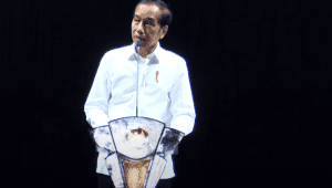 Presiden Joko Widodo (Jokowi) memberikan sambutan di Rapat Konsolidasi dalam Rangka Persiapan Pemilu 2024, KPU, Jakarta, Sabtu, 30/12/2023 | Youtube Sekretariat Negara
