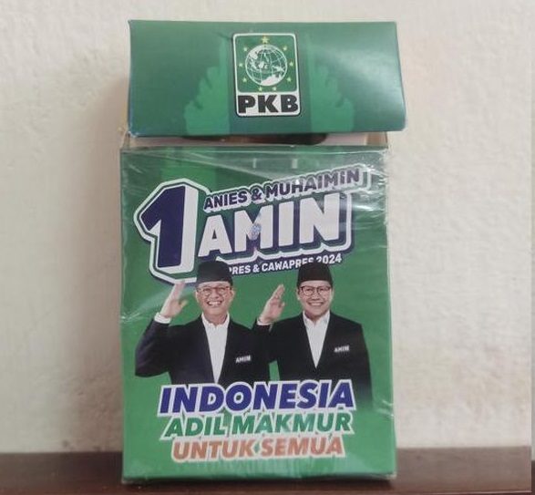 Beredarnya rokok bergambar pasangan calon nomor urut 1, Anies Baswedan dan Muhaimin Iskandar.