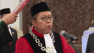 Pelantikan Arsul Sani sebagai Hakim Konstitusi di Istana Negara, Jakarta Pusat, Kamis, 18/1/2024 | YouTube Sekretariat Presiden