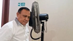Eks Ketua Komisi Pemberantasan Korupsi (KPK) Firli Bahuri jalani pemeriksaan sebagai tersangka kasus dugaan pemerasan terhadap mantan Menteri Pertanian (Mentan) Syahrul Yasin Limpo (SYL), Jumat, 19/1/2024 |
