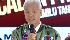 Ganjar Pranowo di Debat Ketiga Pilpres 2024 di Senayan, Jakarta Pusat, Minggu 7/1/2024. | Youtube KPU RI