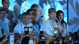 Cawapres nomor urut 2 Gibran di Gelanggang Olahraga (GOR) Basket Ngurah Rai, Denpasar | Instagram @gibran_rakabuming