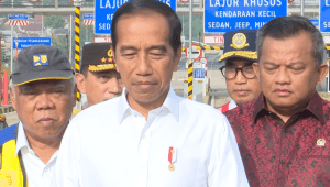 Keterangan pers Presiden Jokowi usai resmikan Jalan Tol Pamulang-Cinere-Raya Bogor di Gate Tol Limo Utama, Depok, Jawa Barat, Senin, 8/1/2024 | YouTube Sekretariat Presiden