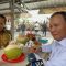 Presiden Joko Widodo (Jokowi) makan siang bersama Menteri Pertahanan Prabowo Subianto setelah meresmikan Grha Utama Akademi Militer (Akmil) di Magelang, Jawa Tengah (Jateng), Senin, 29/1/2024.